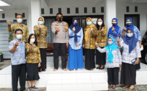 Kapolresta Mojokerto Dukung Pendataan Keluarga Program Bangga Kencana