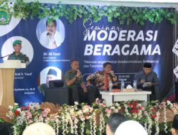 Dandim Lamongan Sampaikan Pesan di Seminar Moderasi Beragama