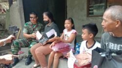 Letkol Armen Berbagi Kasih di Desa Satra