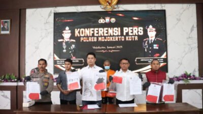 Rugikan Negara Rp 120 Juta, Mantan Kades Mojowono Ditangkap Polres Mojokerto Kota