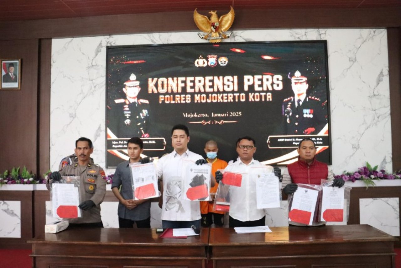 Rugikan Negara Rp 120 Juta, Mantan Kades Mojowono Ditangkap Polres Mojokerto Kota