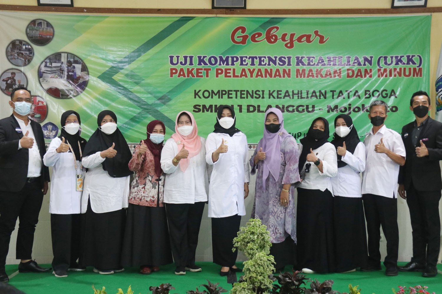 Tinjau Uji Kompetensi Keahlian SMKN 1 Dlanggu, Bupati Ikfina Sampaikan Hal ini