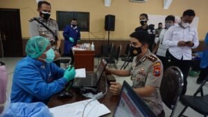 Donor Darah jadi Serangkaian Acara Polresta Mojokerto Menyambut HUT Bhayangkara