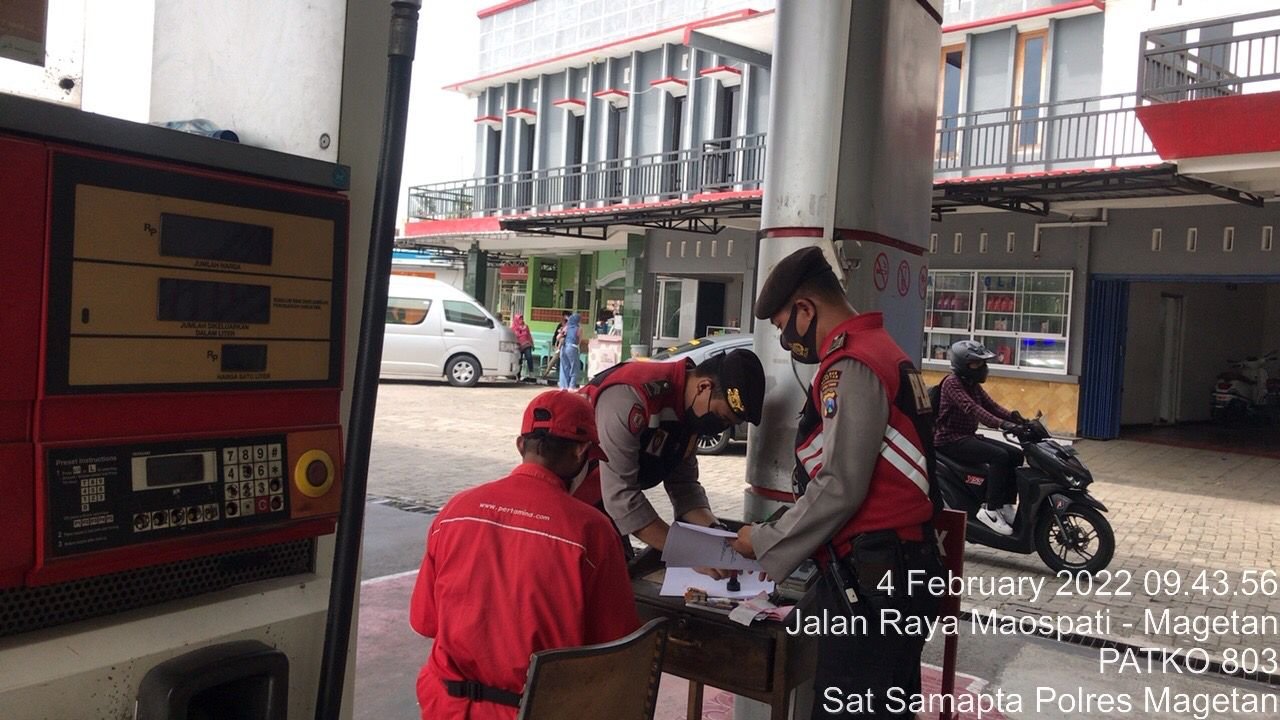 Tingkatkan Kamtibmas, Patko 801 Polres Magetan Gelar Patroli Obyek Vital