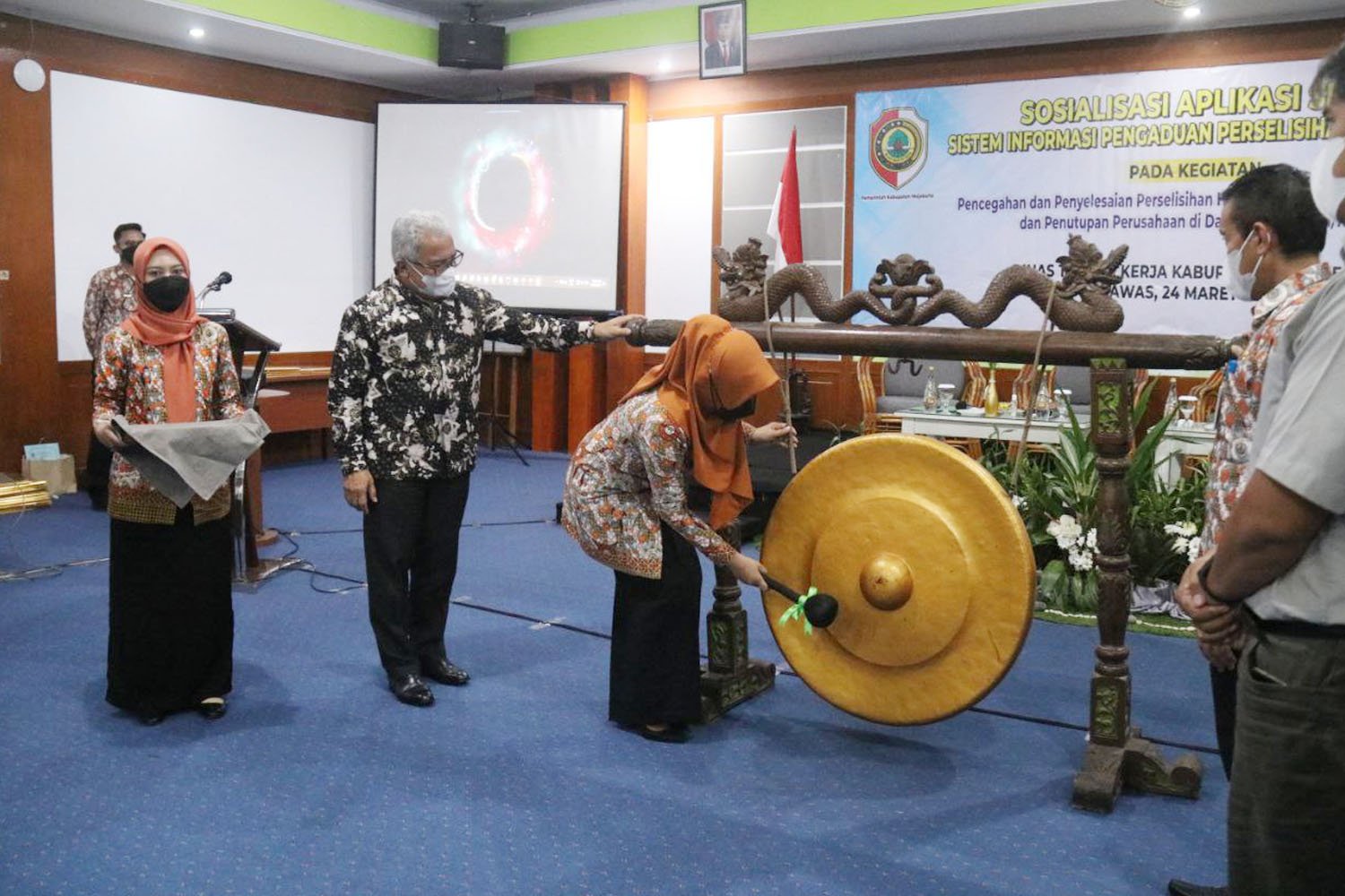 Bupati Mojokerto Luncurkan Aplikasi Sistem Informasi Pengaduan Perselisihan