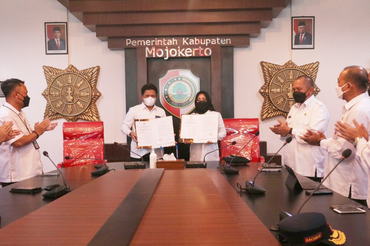 Pemkab Mojokerto dan BBWS Brantas Tandatangani MoU Penanganan Banjir