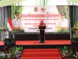 Groundbreaking Ceremony oleh Bupati Mojokerto, Tandai Pembangunan IGD dan Poliklinik Terpadu RSUD dr Soekandar Dimulai