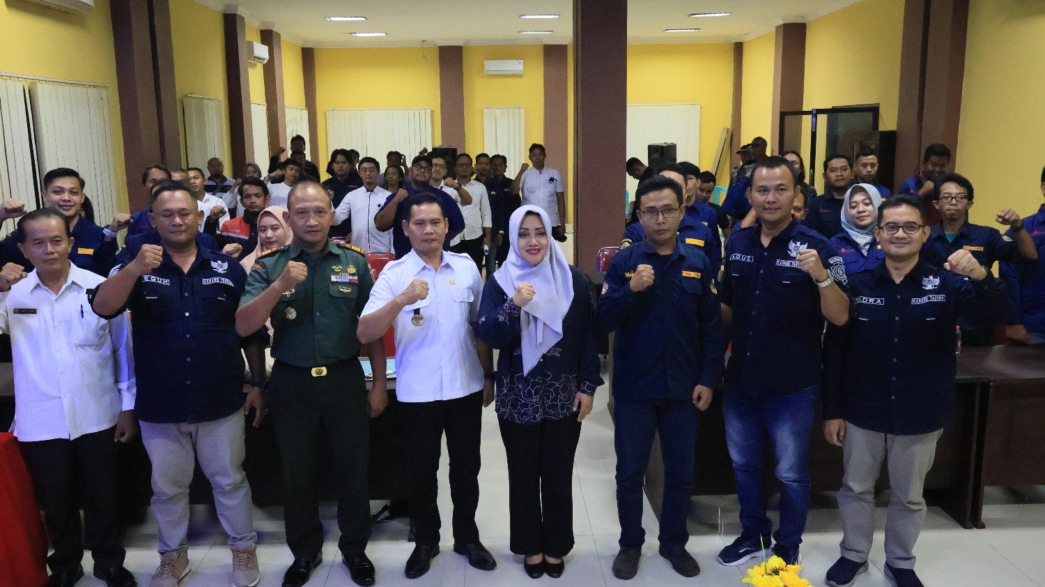 Hadiri Pengukuhan Dan Pembinaan Karang Taruna Kecamatan Sooko, Bupati Ikfina Komitmen Berdayakan Karang Taruna