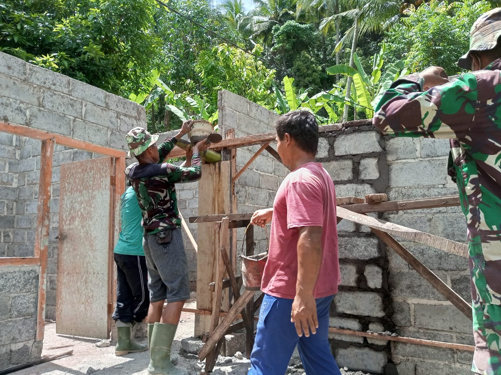 Gotong-Royong, Jurus Jitu Kodim dan Pemkab Klungkung Kebut RTLH