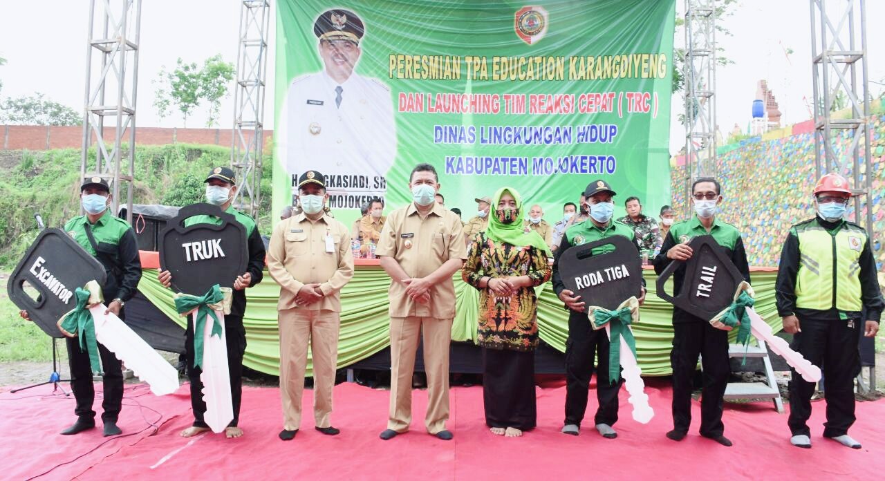 Bupati Mojokerto Meresmikan TPA Edukasi Karangdiyeng