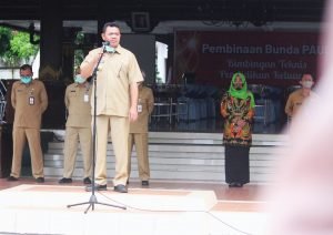 Inilah Gambaran Apel Perdana Bupati Mojokerto Pasca Cuti Kampanye