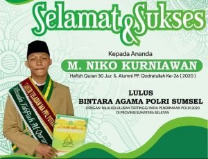 Barokah Al Qur’an Mengahantarkan M Niko Kurniawan menjadi Polisi