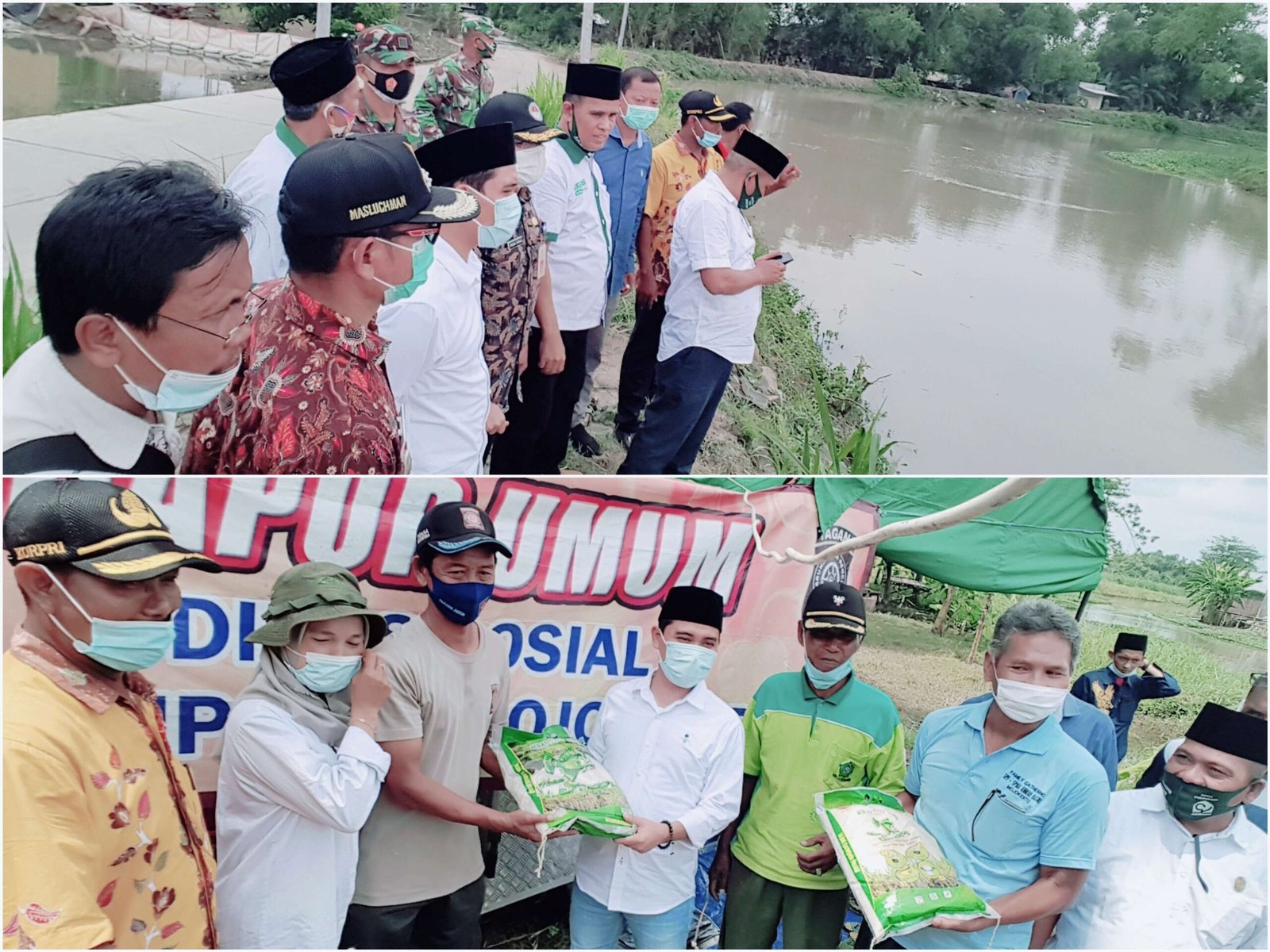 Peduli Banjir Tempuran, Gus Barra Bagikan 2500 Kg Beras, 100 Box Indomie dan Sejumlah Uang