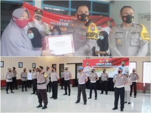 94 Personel Naik Pangkat, Polresta Mojokerto Gelar Bakti Sosial