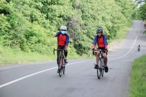 Kapolresta Mojokerto Gowes Bareng Sembari Kunjungi Polsek Jajaran