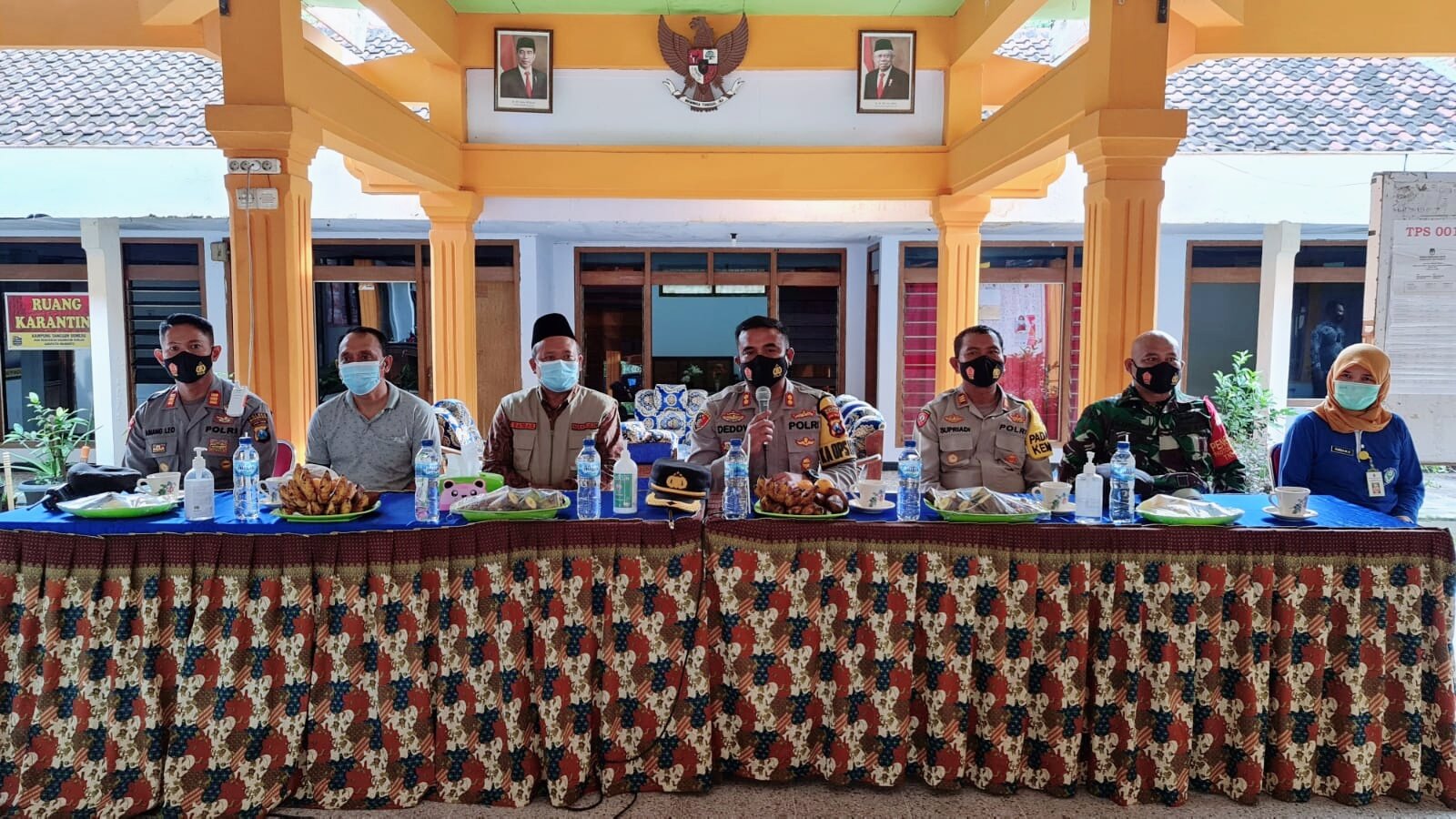 Kapolresta Mojokerto Laksanakan Candimas & Meninjau Kampung Tangguh Semeru Desa Beratkulon