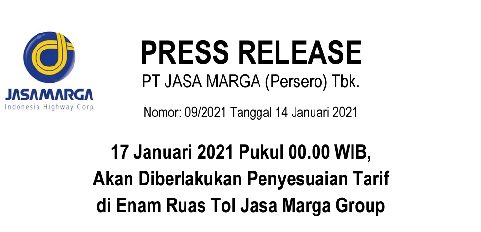 Mulai Besok, Enam Ruas Tol ini Tarifnya Naik