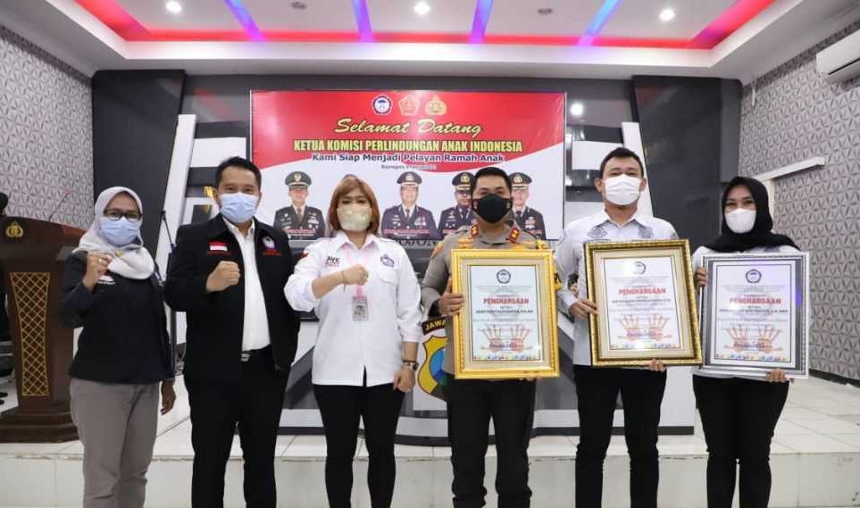 Polres Mojokerto Raih Penghargaan dari KPAI