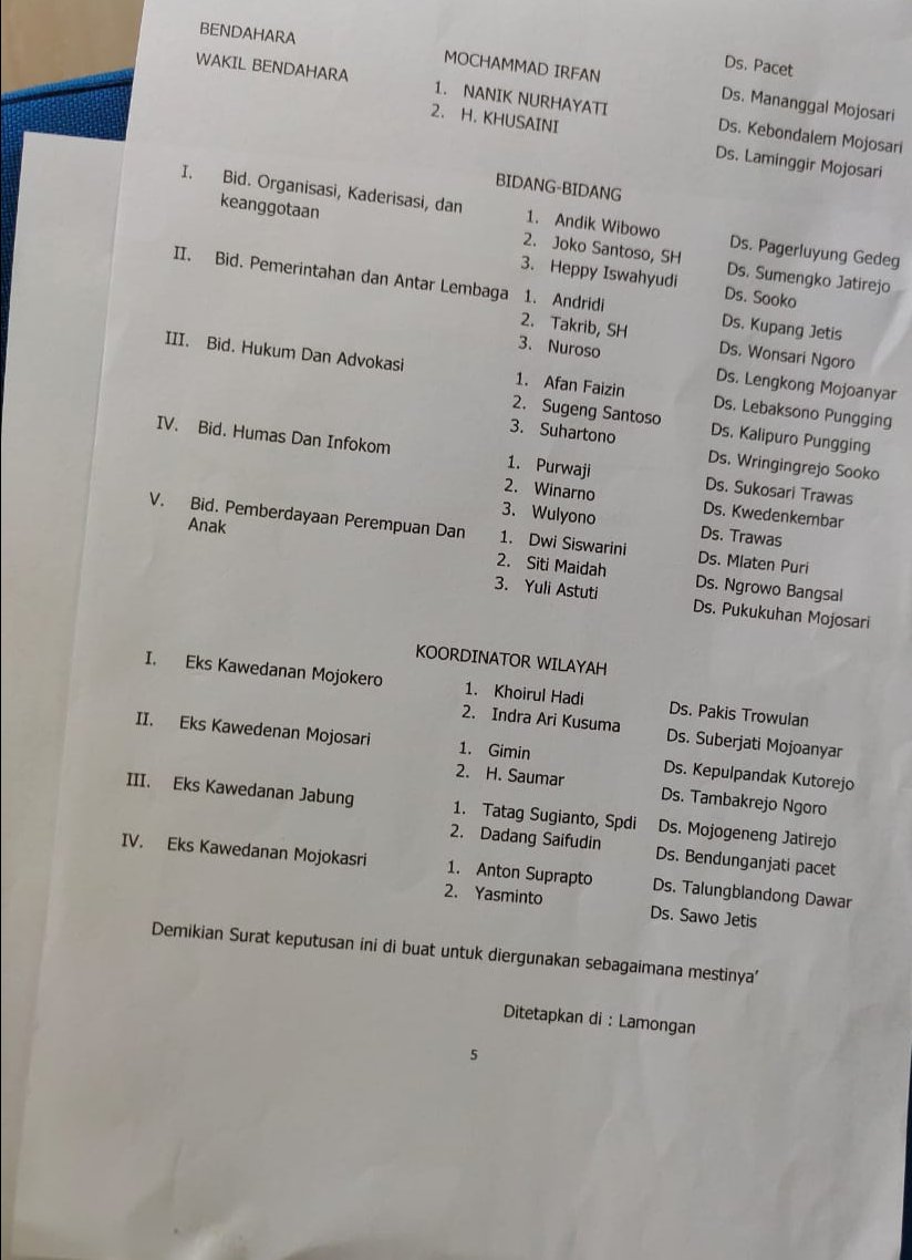 Dampingi Program IKBAR, Pengurus PAPDESI Kabupaten Mojokerto Resmi Dilantik