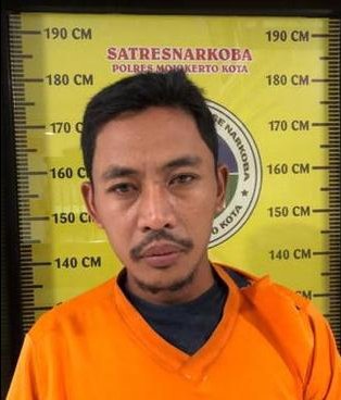 Pria ini Diciduk Polisi Mojokerto dengan BB Sabu 14,20 Gram