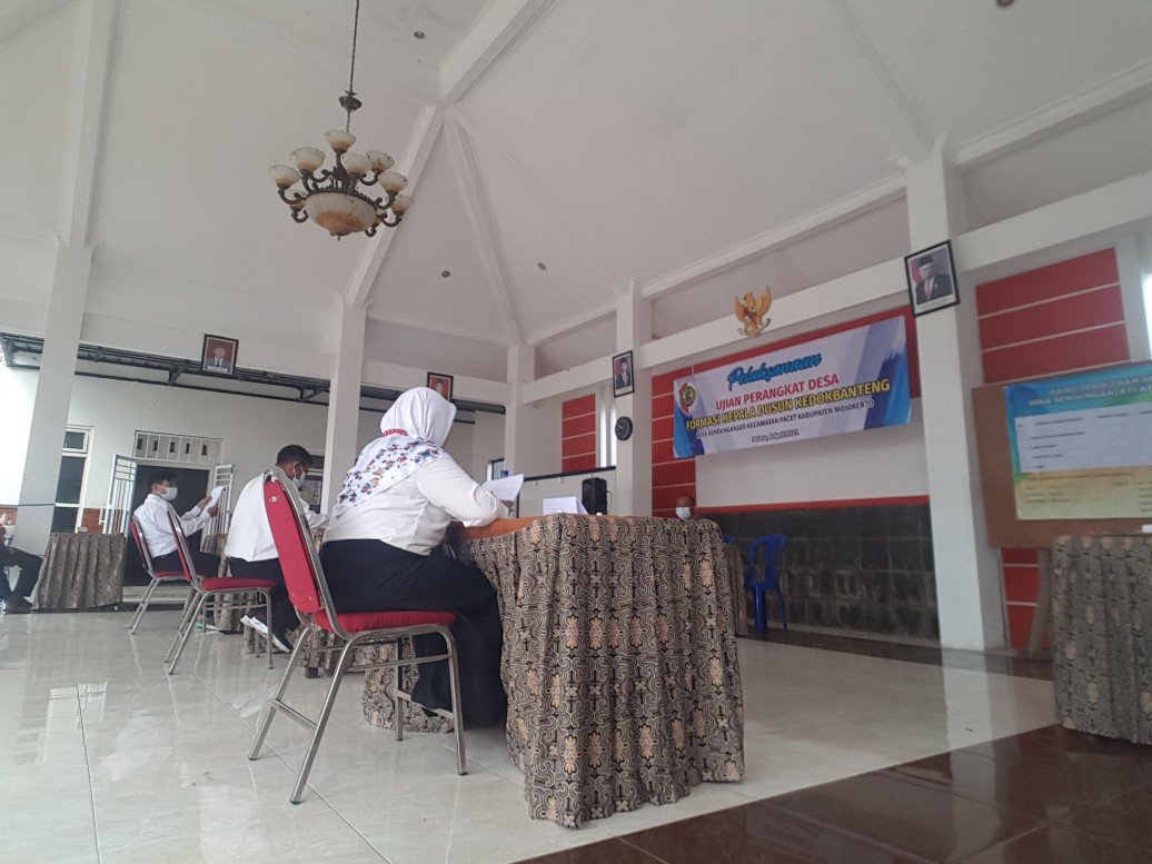 Pemdes Bendunganjati Laksanakan Ujian Kepala Dusun Kedokbanteng