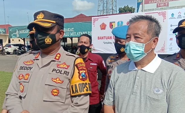 Polresta Mojokerto dan Kodim 0815 Bakal Distribusikan 13 Ton Beras Bansos dari Umat Budha