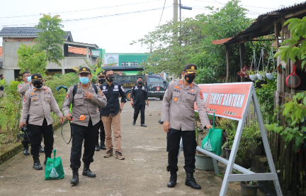 PPKM Mikro Mang Pedeka Serbu kampung zona merah covid 19 Kota Palembang