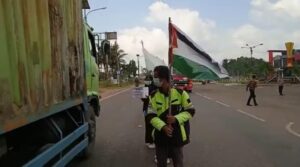 FMBPP Gelar Aksi Damai di Gerbang KM 42 Pemkab Banyuasin