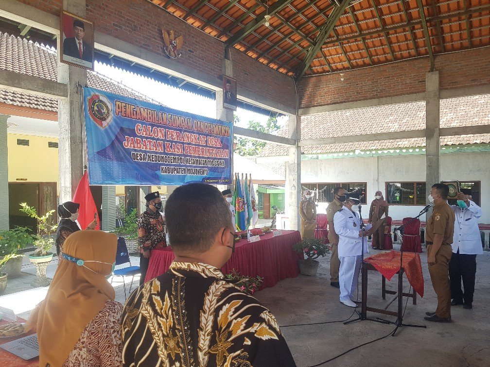 Hasanudin Dilantik Menjadi Kasi Pemerintahan Desa Kedunggempol