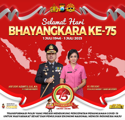 Iklan Kapolres Mojokerto Mengucapkan Selamat Hari Bhayangkara Ke-75