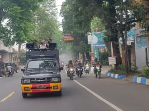 Setelah Apel Gelar Pasukan, Forkopimda Kabupaten Mojokerto Sosialisasikan PPKM Darurat