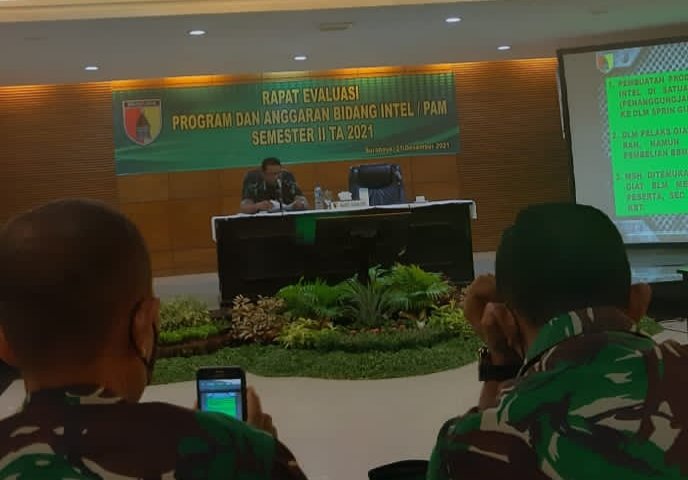 Rapat Evaluasi Program Dan Anggaran Bidang Intel/Pam Ta. 2021