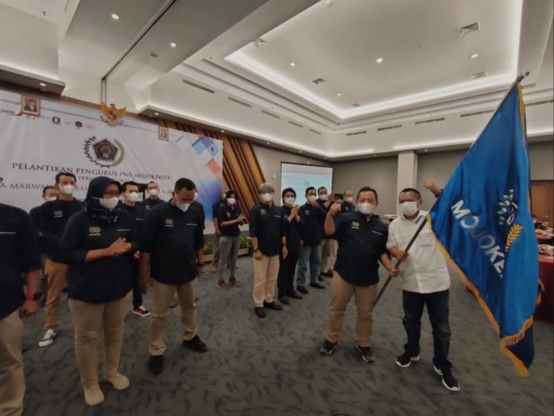 Pengurus PWI Mojokerto Periode 2021-2024 Dikukuhkan