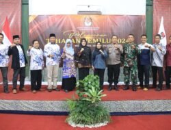 Forkopimda Kabupaten Mojokerto Ikuti Peluncuran Tahapan Pemilu 2024