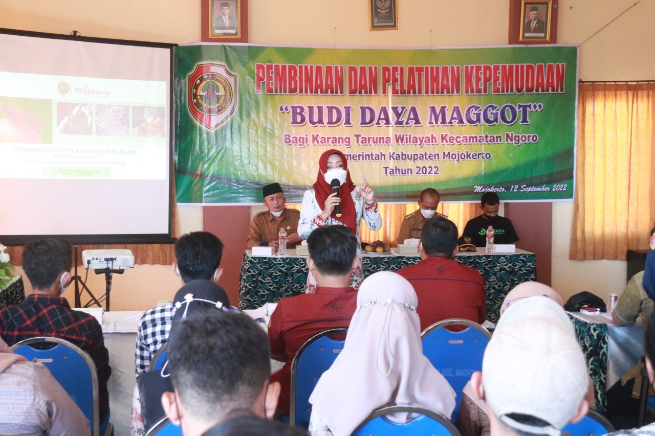 Karang Taruna Kecamatan Ngoro Dilatih Budidaya Maggot