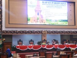 DPRD Kabupaten Mojokerto Adakan Rapat Paripurna Penyampaian Nota Penjelasan Bupati Ikfina Atas Raperda APBD 2023
