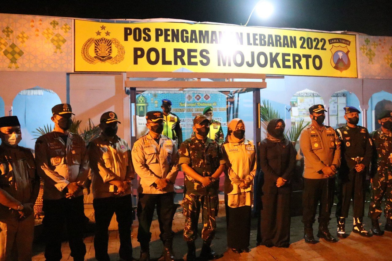 Forkompimda Kabupaten Mojokerto Cek Pos Pam dan Pos Yan