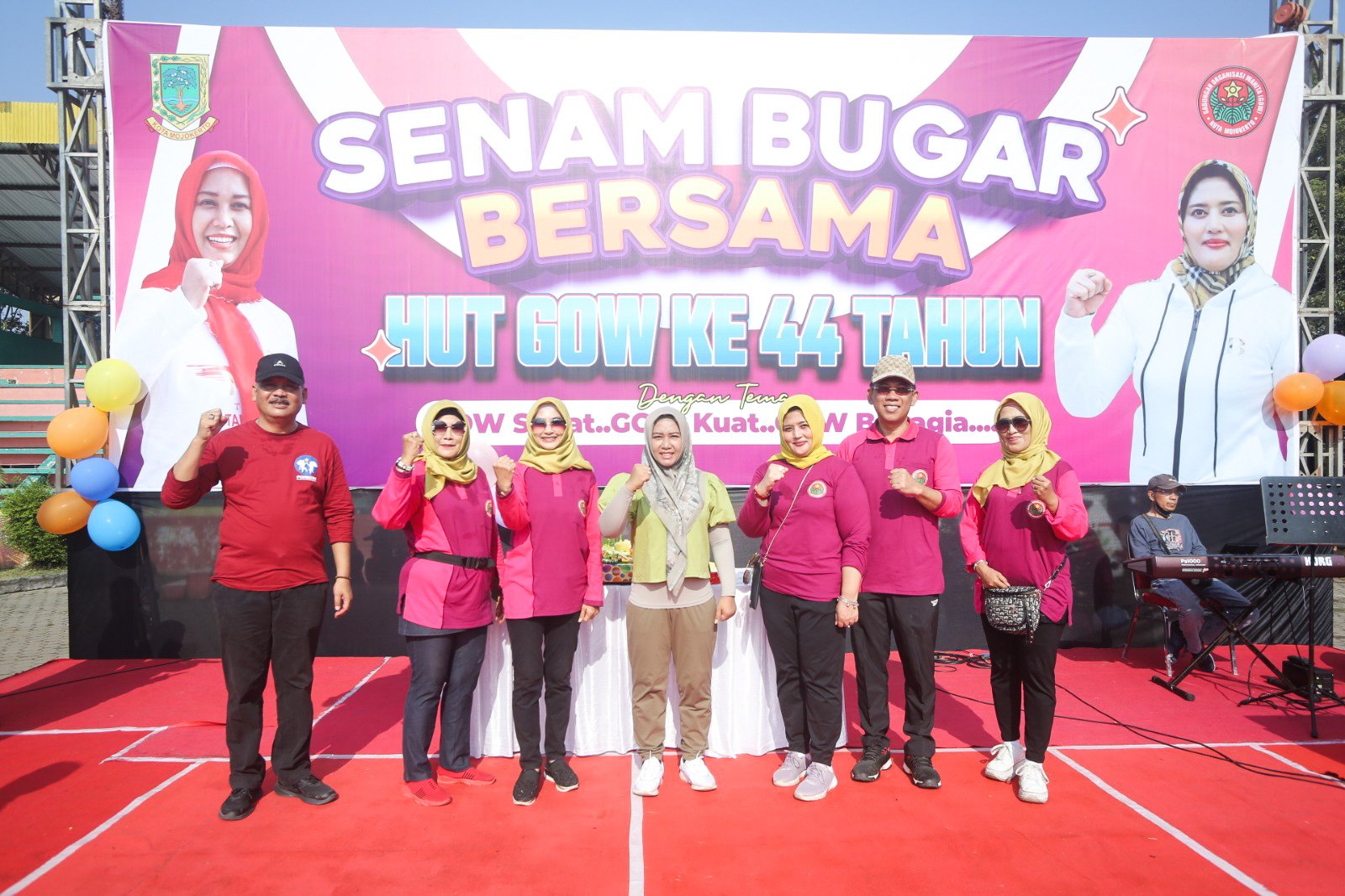 HUT Ke-44, GOW Kota Mojokerto Adakan Senam Bersama