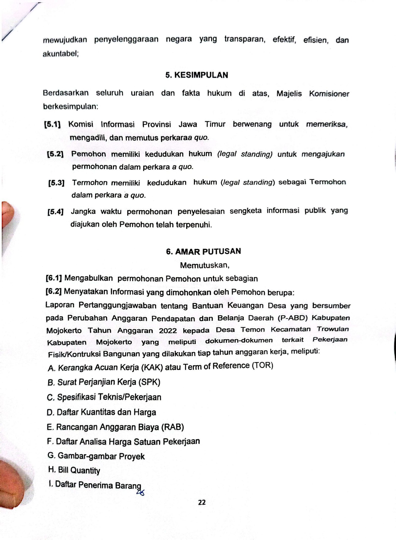 Tak Disangka, Ketua PKDI Mojokerto Kalah Sidang Sengketa Informasi dengan Warganya