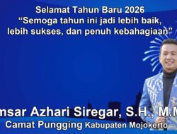 Camat Pungging Kabupaten Mojokerto Mengucapkan Selamat Tahun Baru 2026