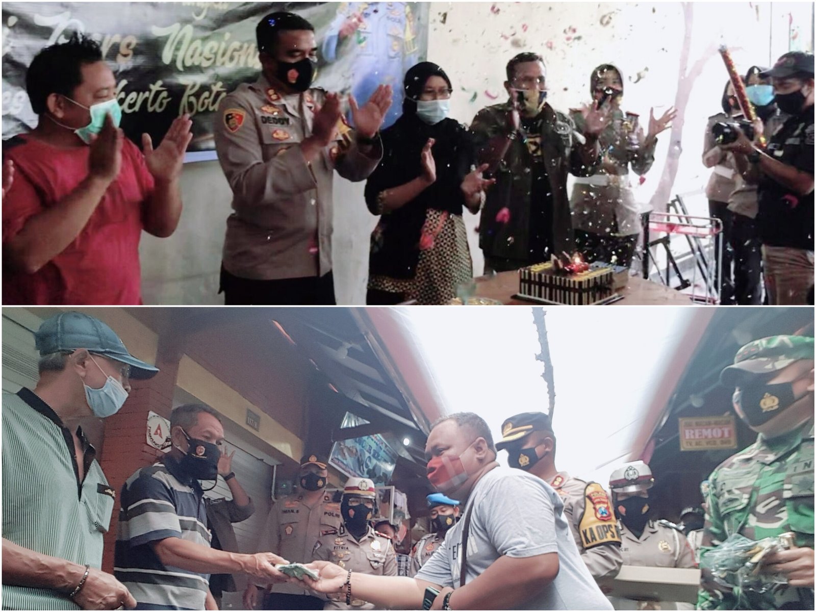 Kapolresta Mojokerto & Dandim 0815 Peringati Hari Pers Nasional