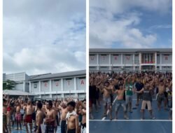 Aktif dan Sehat, Warga Binaan Rutan Kelas I Bandar Lampung Semarakkan Senam Pagi