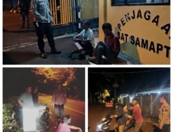 Gerak Cepat Pamapta III Polres Tanggamus Amankan Pria Tergeletak di Jalan Lintas Barat Batu Kramat