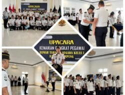 Mengukir Prestasi, Meneguhkan Integritas: 12 Pegawai Rumah Tahanan Negara Kelas I Bandar Lampung Naik Pangkat, Momentum Penguatan Profesionalisme Pemasyarakatan