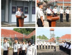 Kalapas Andi Gunawan Sematkan Kenaikan Pangkat Tiga Pegawai Lapas Kotaagung, Tekankan Tanggung Jawab Harus Semakin Besar