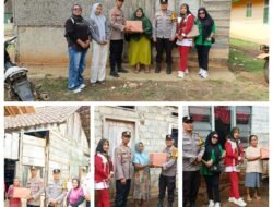 Polsek Sungkai Selatan Salurkan Bantuan Sembako untuk Warga Kurang Mampu di Karang Rejo