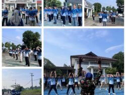 Perkuat Fisik dan Soliditas Pegawai, Lapas Kalianda Gandeng Kodim 0421/Lampung Selatan Gelar Binsik Bersama