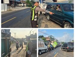 Gerak Cepat Satlantas Polres Tanggamus Urai Antrean BBM di SPBU Banjar Negeri, Arus Jalinbar Kembali Lancar
