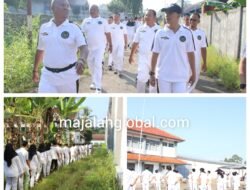 Jalan Sehat Sambil Pantau Lingkungan, Pegawai Lapas Kotaagung Perkuat Kebugaran dan Soliditas Kerja