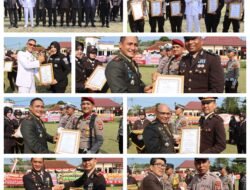 59 Penerima Penghargaan Warnai Hari Bhayangkara ke-80 di Polres Lampung Utara